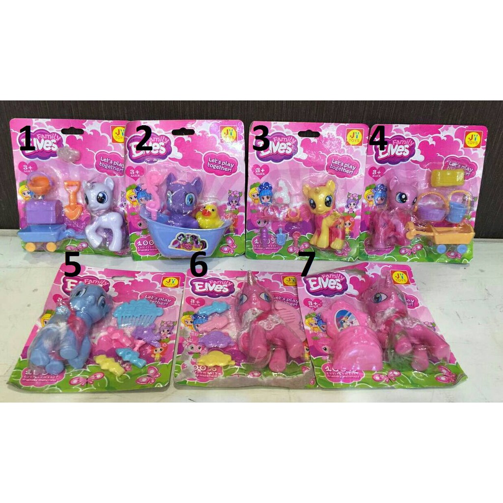 Jual FIGURE LITTLE PONY ACCESORIES SET WITH PACK (E3001) | Shopee Indonesia