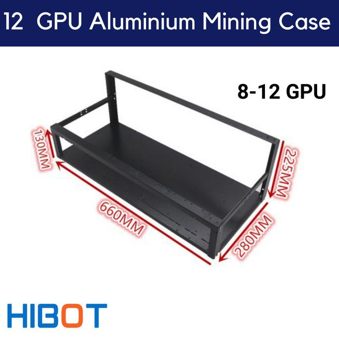 Jual 8 Gpu Mining Rig Case - Aluminium Alloy - Cocok Untuk 6 & 8 Gpu ...