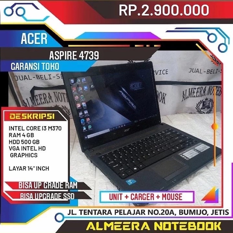 Jual laptop acer core i3 cocok buat zoom desain grafis corel wfh daring Shopee Indonesia