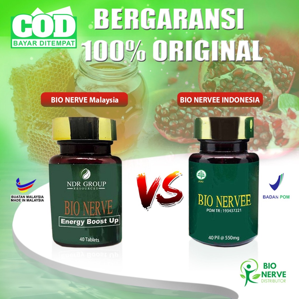 Jual Bio Nerve Nervee 100% Original NDR Malaysia BPOM Indonesia Obat ...
