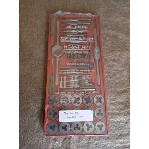 Jual Tap and Die set 40 pcs type inchi | Shopee Indonesia