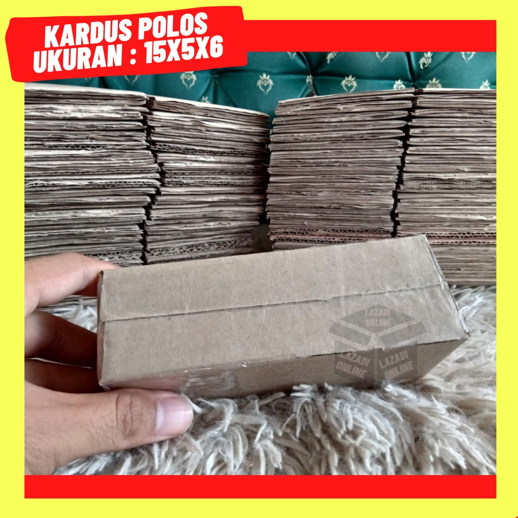 Jual KARDUS PACKING 15x5x6 TEBAL Kardus Polos Dus Box Kotak Kardus ...