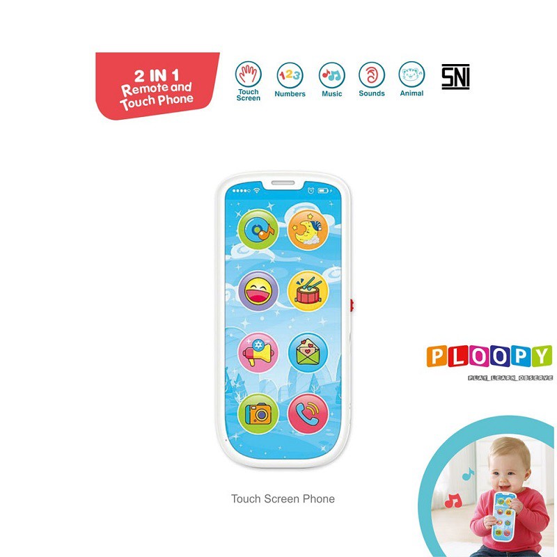 Jual Ploopy - PP 21160 - 2 in 1 remote control and touch phone - Mainan ...