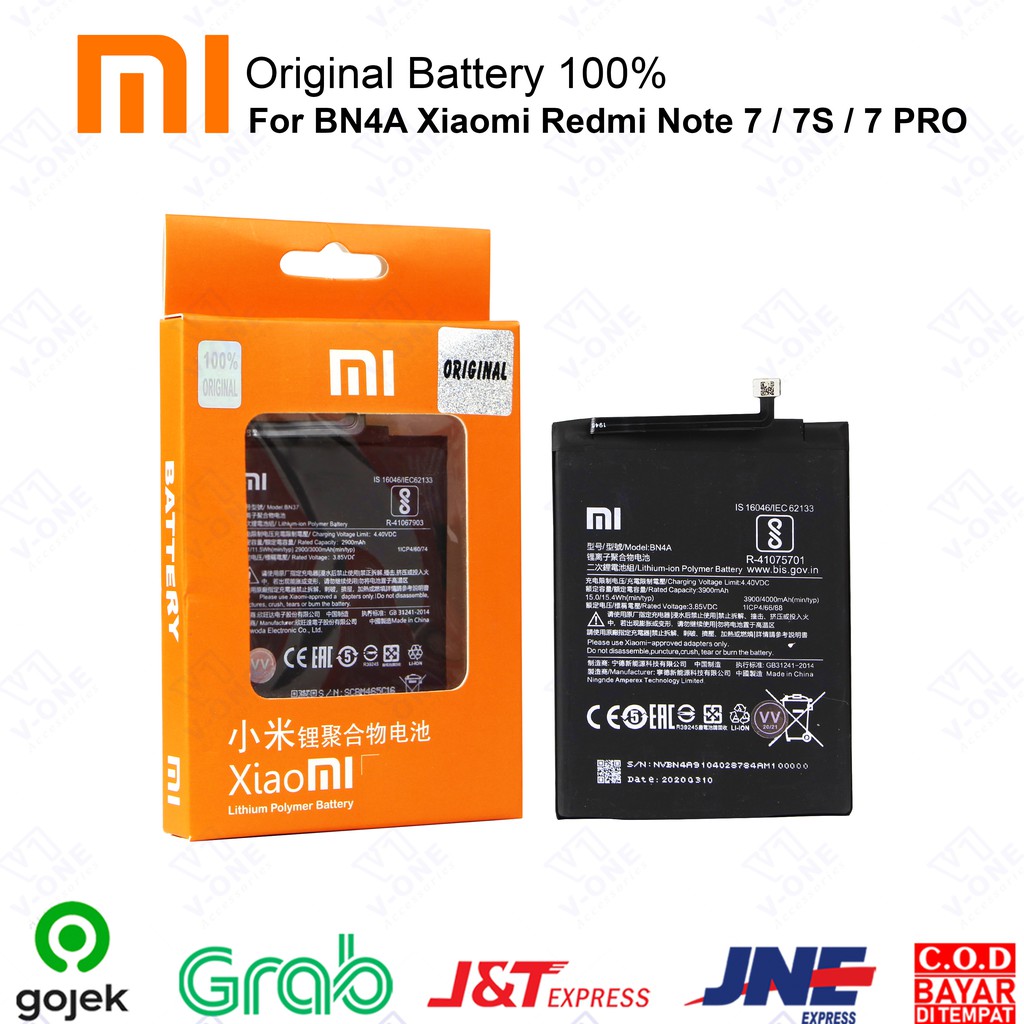 ORIGINALE Batterie Xiaomi BN4A Xiaomi Redmi Note 7 et Redmi Note 7 Pro accu akku - Accessoires téléphone & Objets connectés