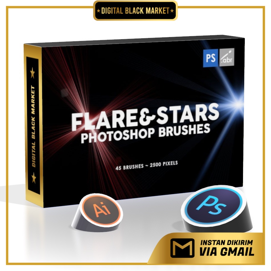 Jual 45 Lens Flare Stars - Photoshop Stamp Brushes | Shopee Indonesia