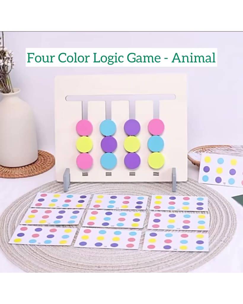 Jual Four Color Logic Game Montessori Matching Game | Shopee Indonesia