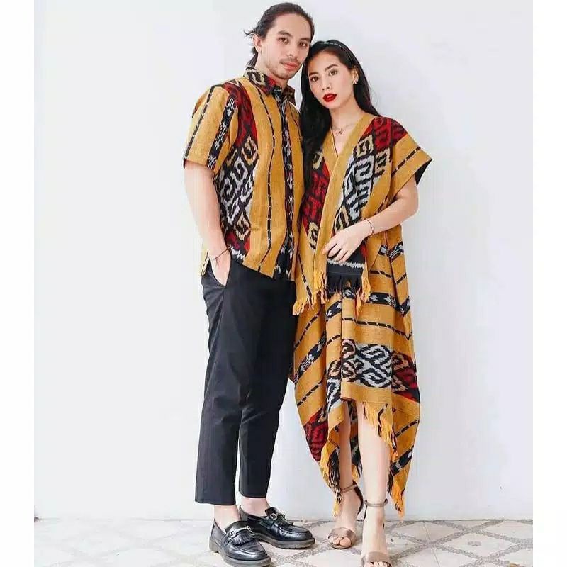 Jual SET COUPLE TENUN PASANGAN BAJU PREWEDDING BAJU KONDANGAN KEKINIAN ...