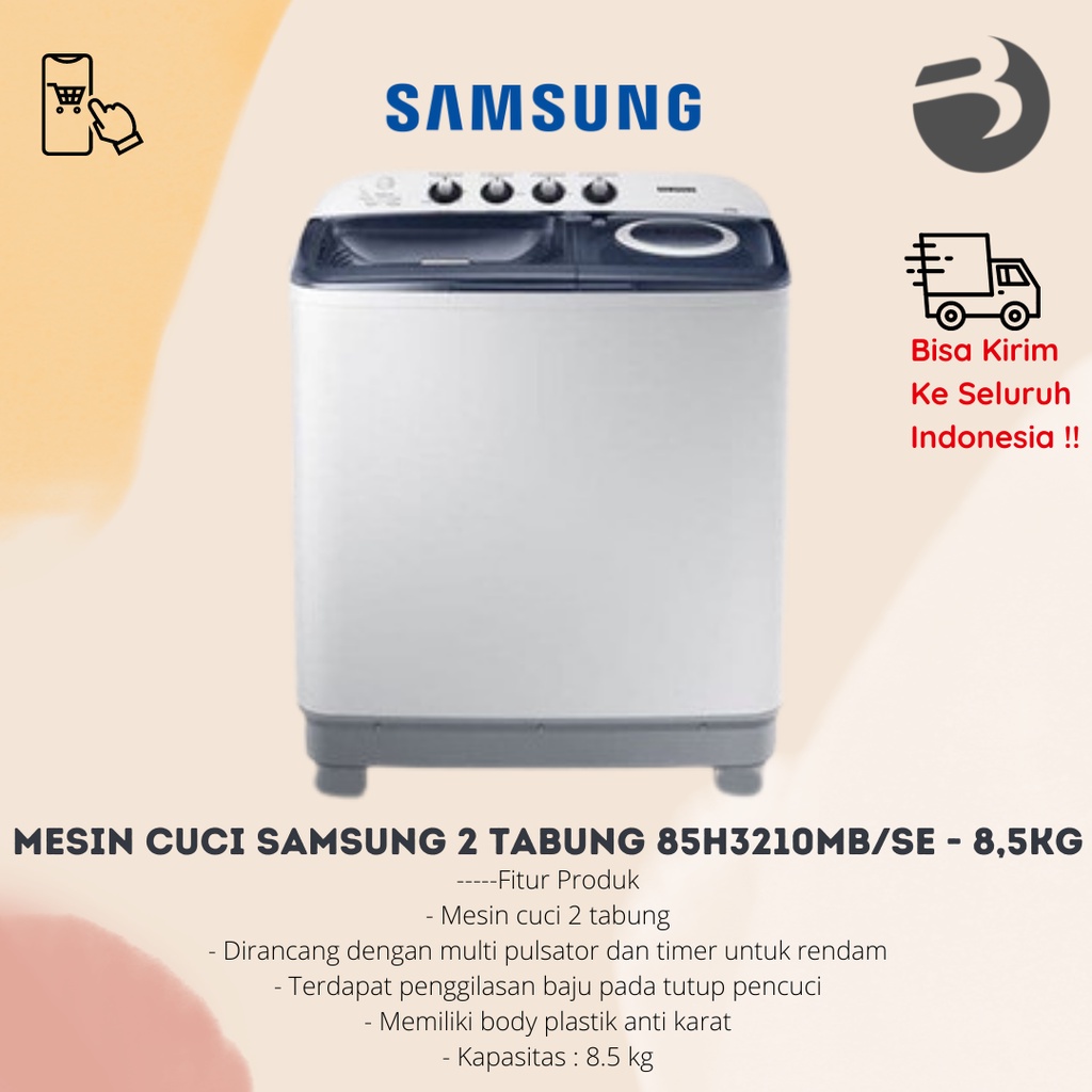 Jual Mesin Cuci SAMSUNG 2 Tabung 85H3210MB/SE ( 2 Tabung ) - 8,5KG ...