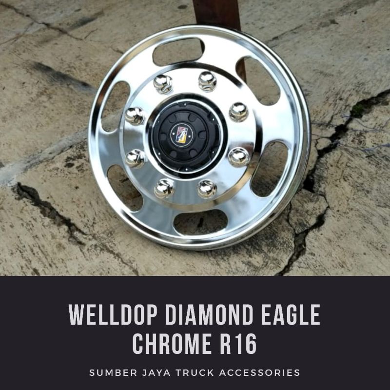 Jual Wildop Truk Canter R16 Diamond Chrome 2pcs | Shopee Indonesia