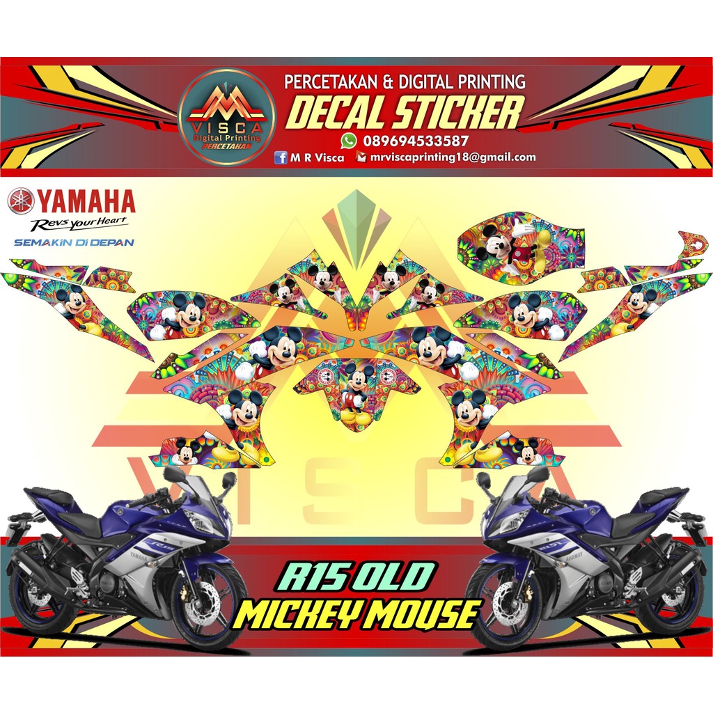 Jual Decal R15 V3 - decal R15 V3 fullbody - Decal Yamaha R15 V3 ...