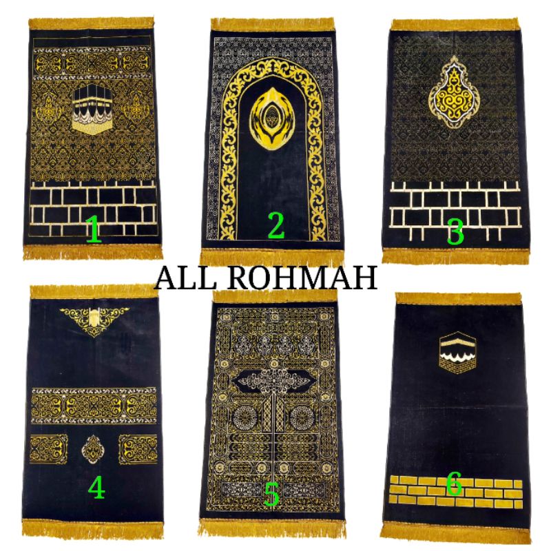 SAJADAH TURKI MOTIF KISWAH TEBAL HALUS
