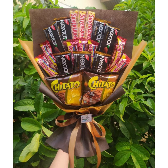 Jual (B) Buket SNACK COKLAT SILVERQUEEN SERBA COKLAT 28gr/paket