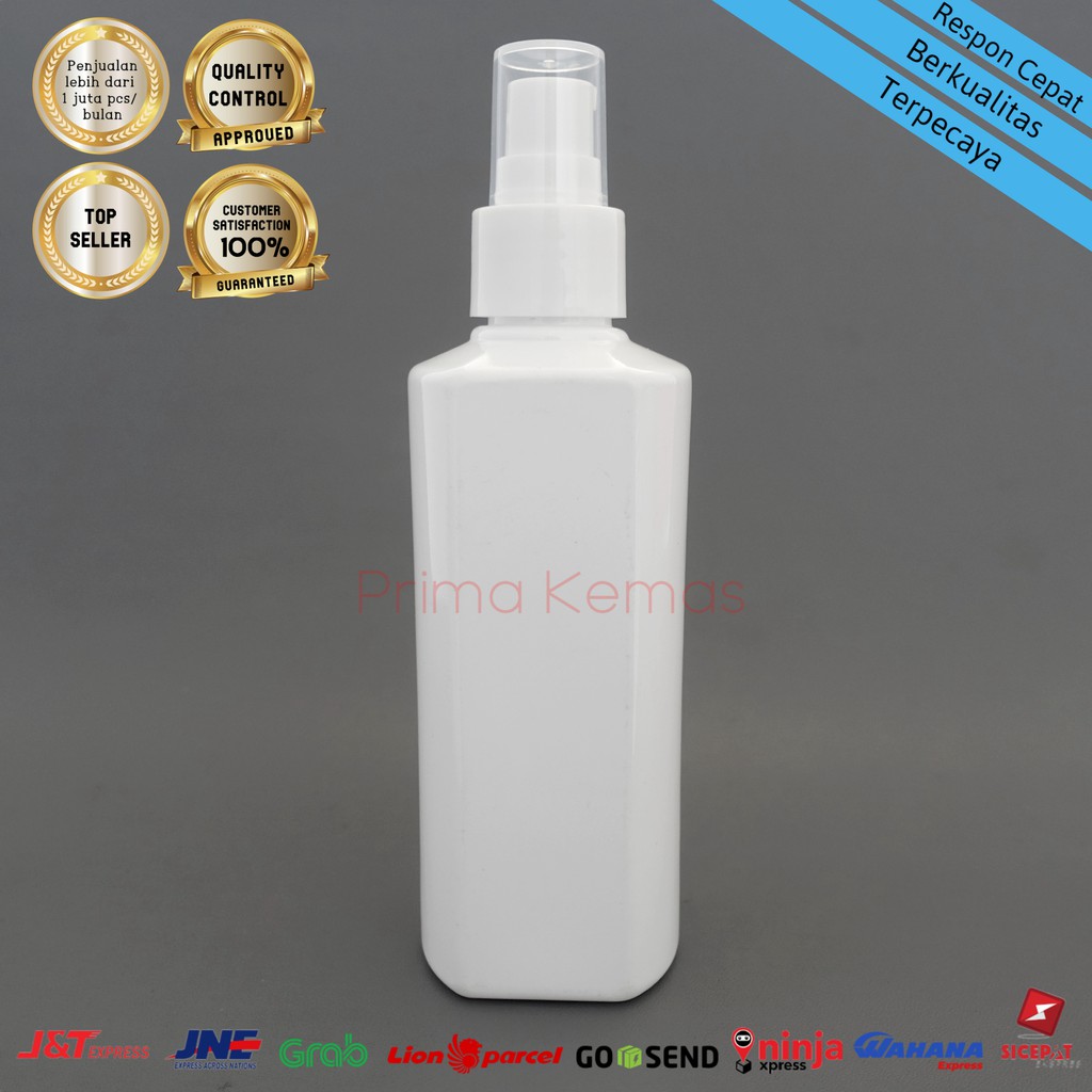 Jual Botol Pump Treatment 200 ml - botol kosmetik 200 ml - botol ...