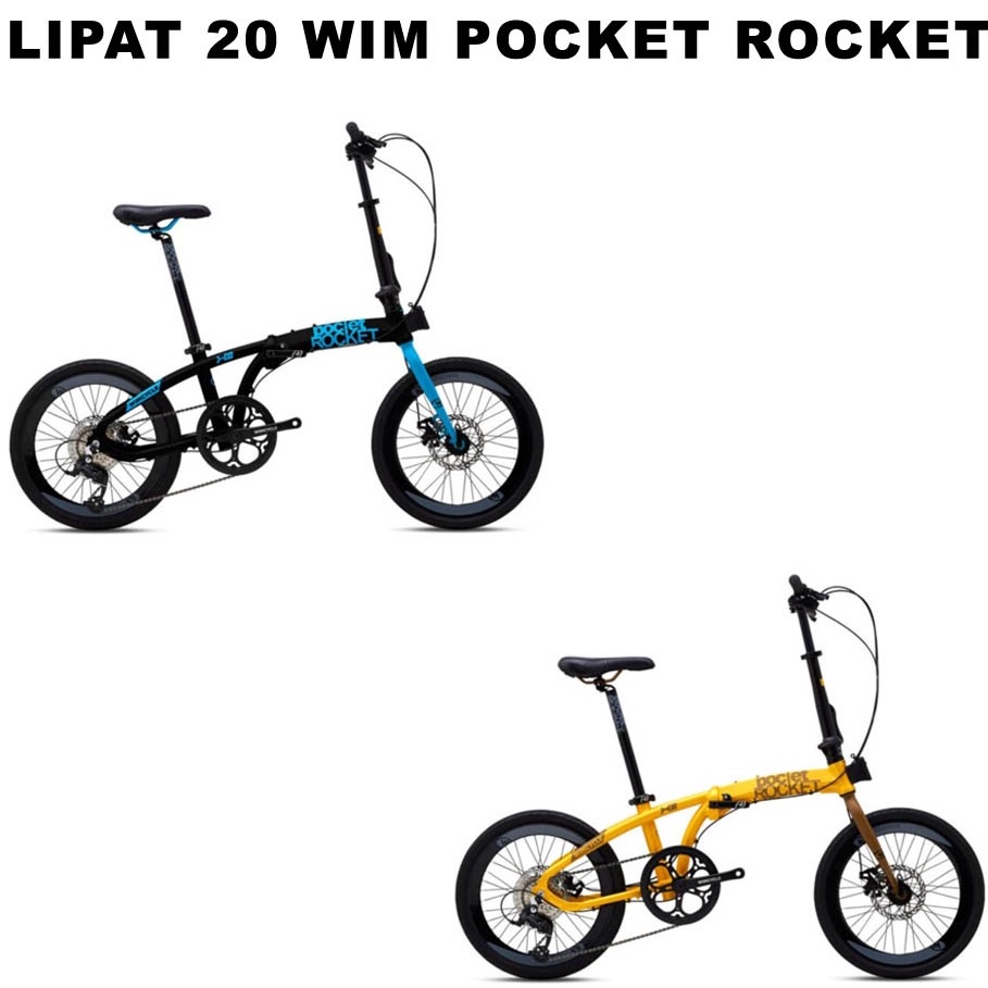 Jual Sepeda Lipat 20 Inch Wimcycle Pocket Rocket | Shopee Indonesia