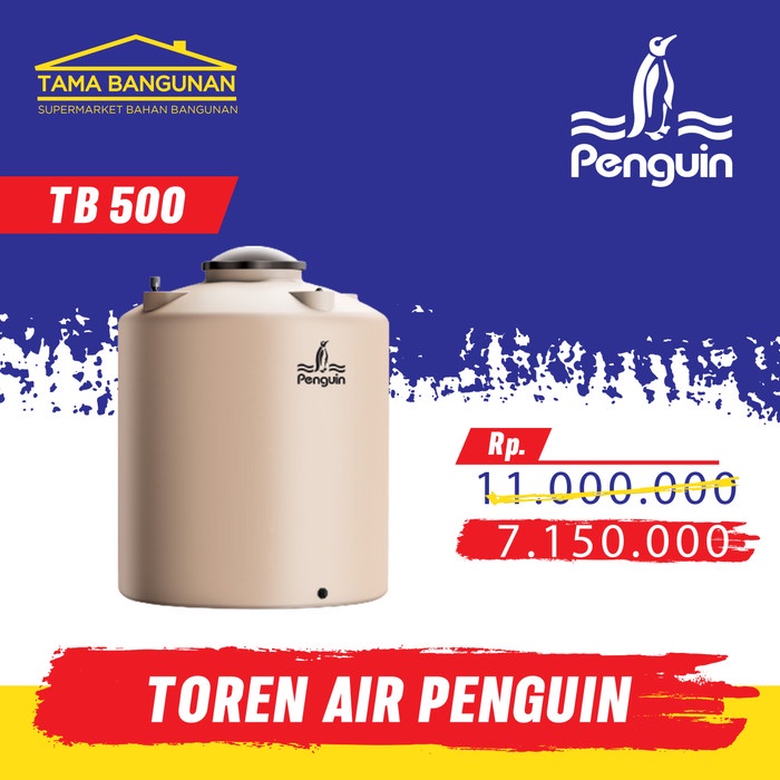 Jual Tangki Tandon Toren Air Penguin 5100 Liter Tb 500 Shopee Indonesia 4383