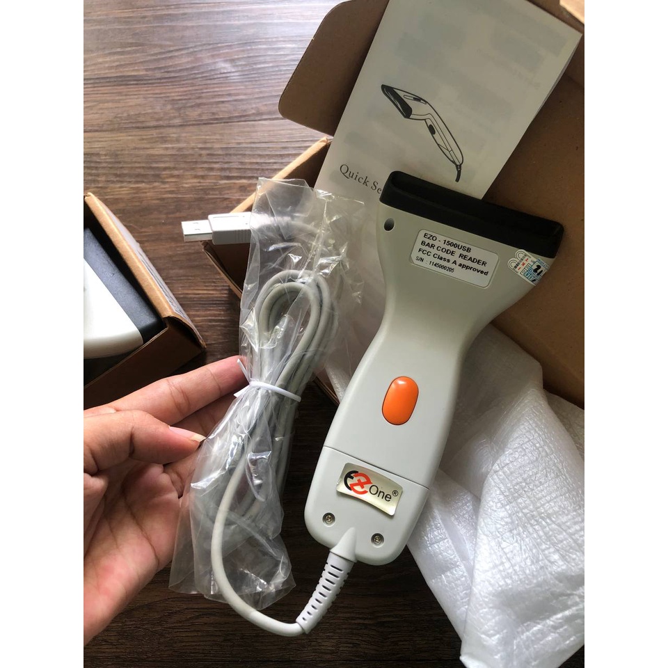 Jual Barcode reader Scanner Ezone Ezo-1500 USB scanner untuk resi/kasir ...