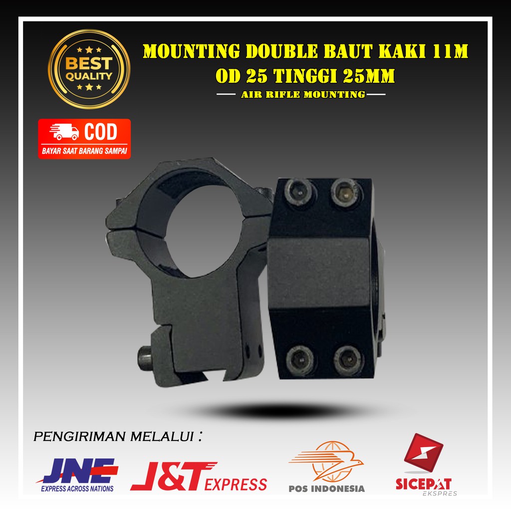 Jual Mounting Teleskop Double Baut Kaki 11m Od 25 Tinggi 25mm | Shopee ...