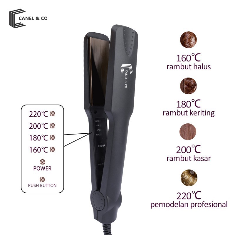 Jual Canel Co Catokan Rambut Ion Hair Curler Professional Automatic