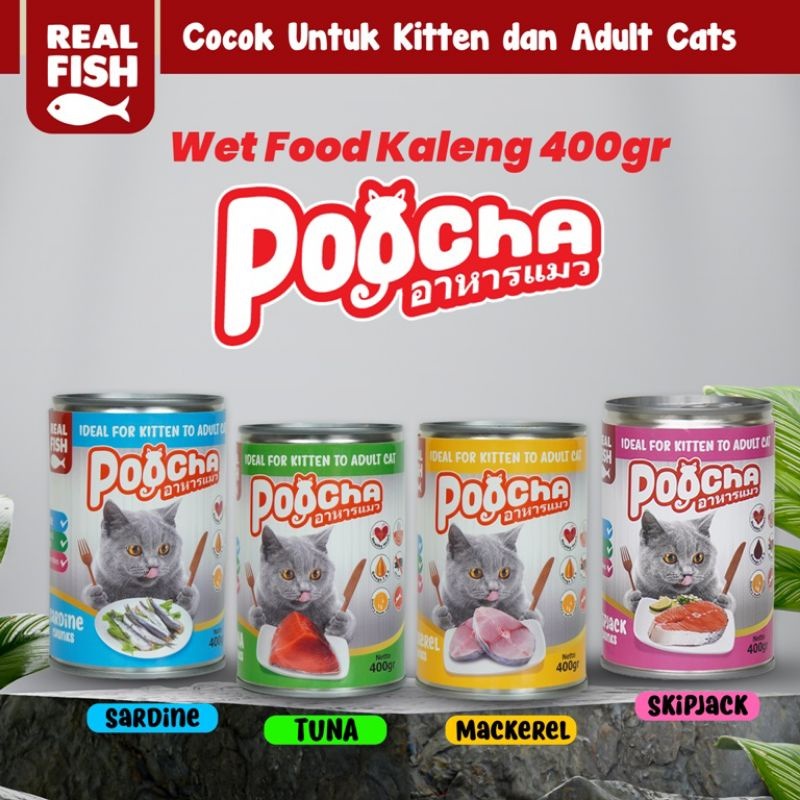 Jual PooCha Wet Food Can 400 gr | POO CHA Makanan Kucing Basah Kaleng ...