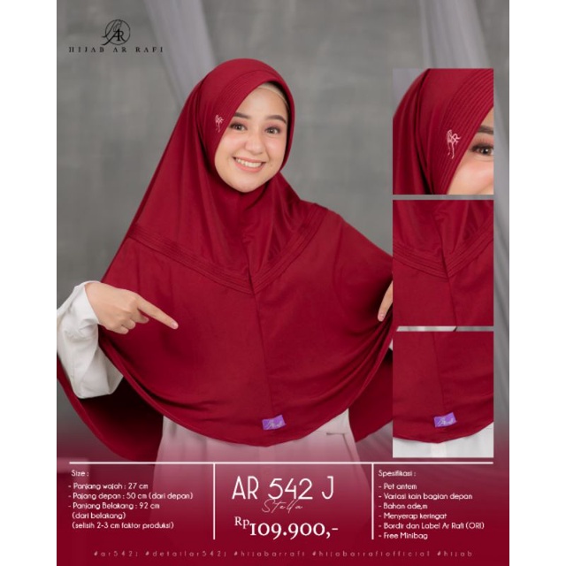 Jual HIJAB AR RAFI AR 542 JUMBO | Shopee Indonesia
