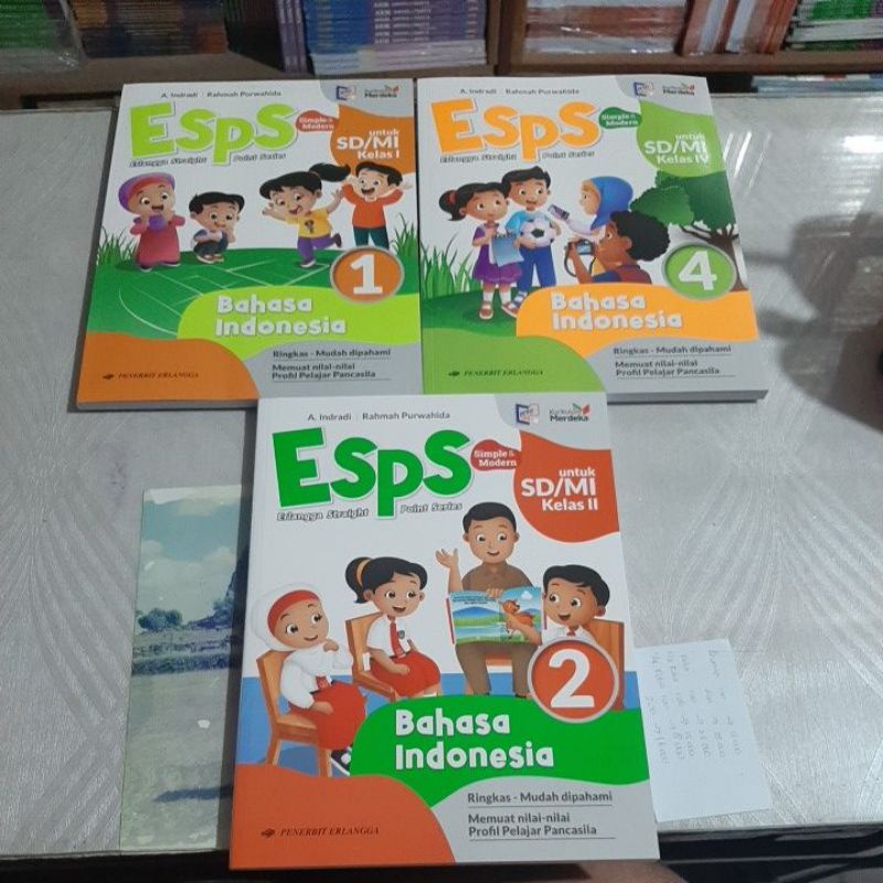 Jual ESPS Bahasa Indonesia Kelas 1 2 Dan 4 SD (Kurikulum Merdeka ...