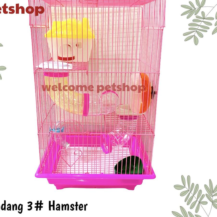 Jual Kandang Hamster 3 Rumah Hamster Kandang Hamster Tiga Tingkat