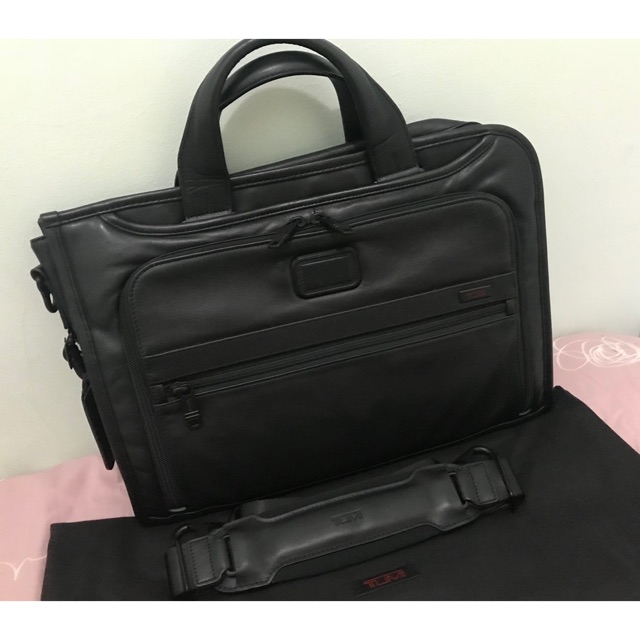 Tumi alpha 2 outlet slim deluxe leather portfolio