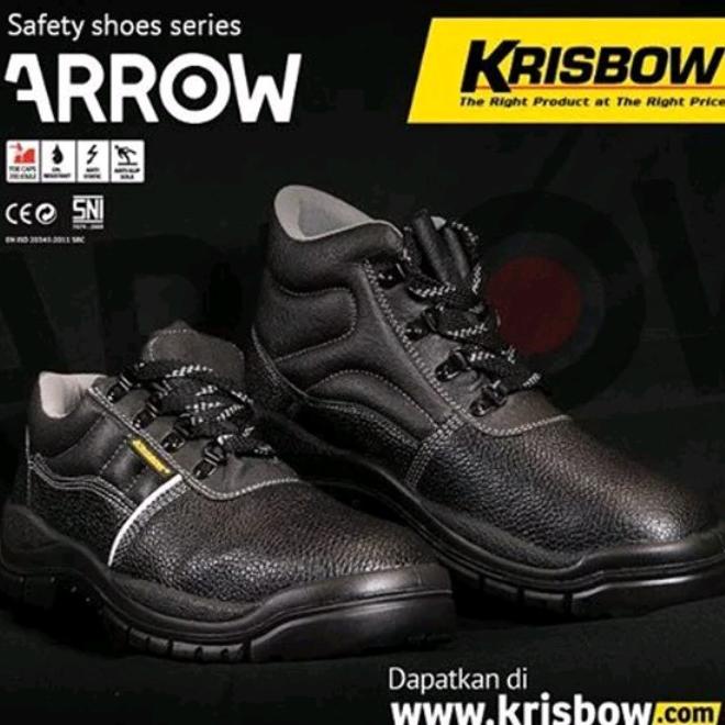 Jual Sepatu Pengaman Krisbow Safety Shoes Arrow Inci Sepatu Sefty Shopee Indonesia