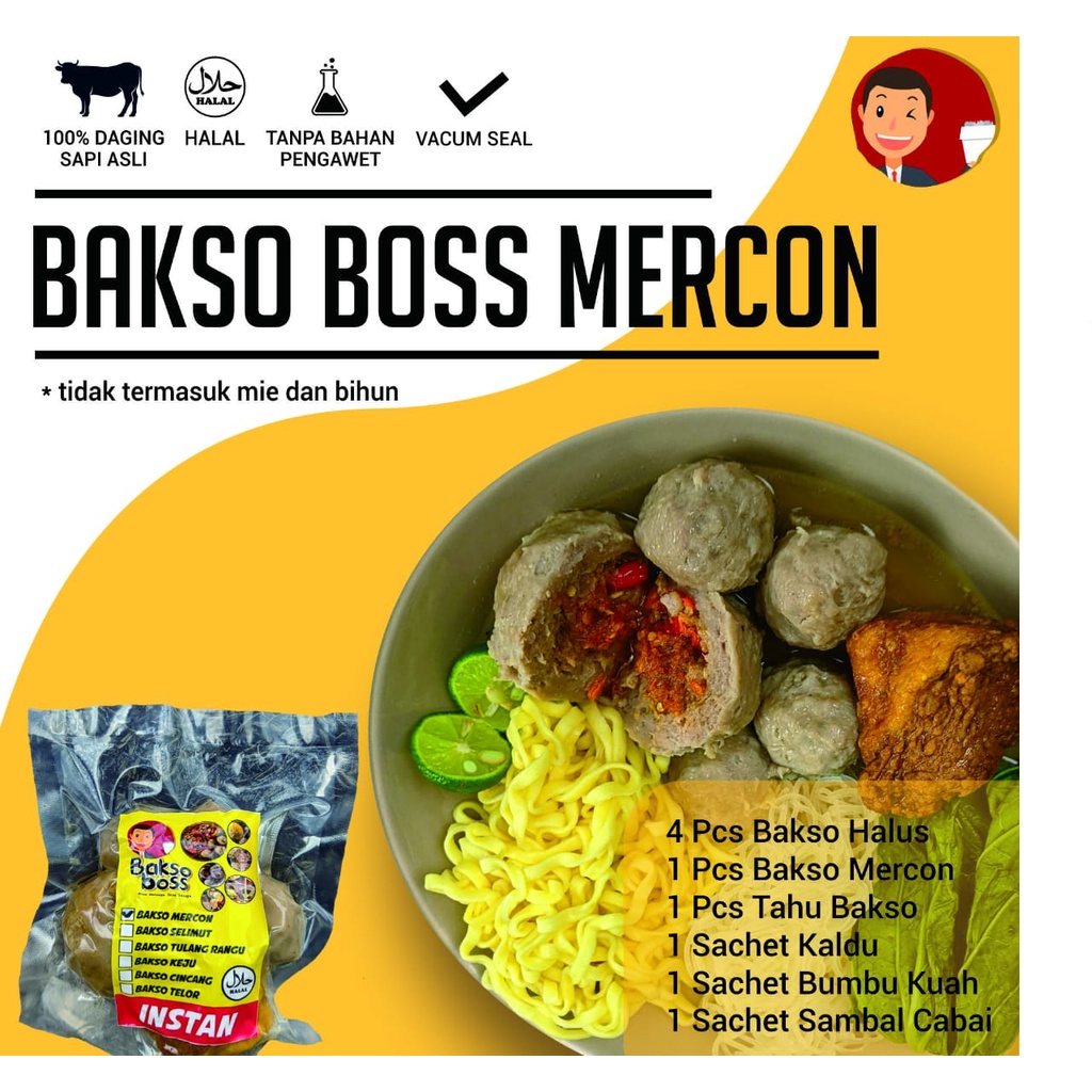 Jual Bakso Boos Dalam Kemasan Vakum Tahan Sampai Berhari Hari Dan