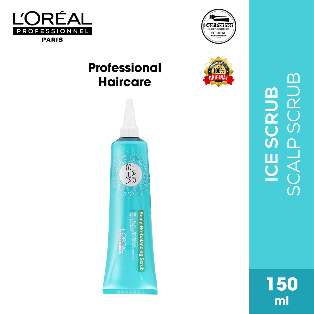 Jual Loreal Prof Hair Spa Scalp Rebalancing Ice Scrub 150ml Shopee