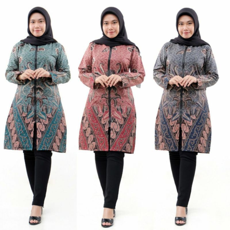 Jual batik atasan/batik cewek/batik hijab/batik murah/baju batik/batik