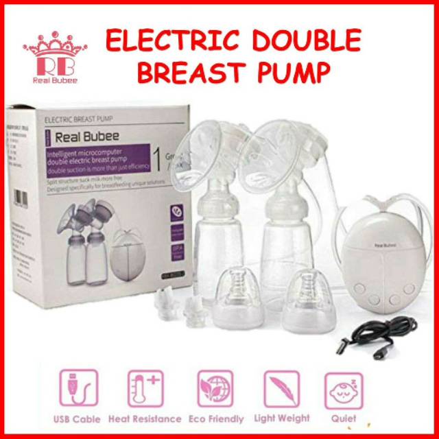 Jual Pompa asi double electric Real Bubee Electric Breast Pump Elektrik