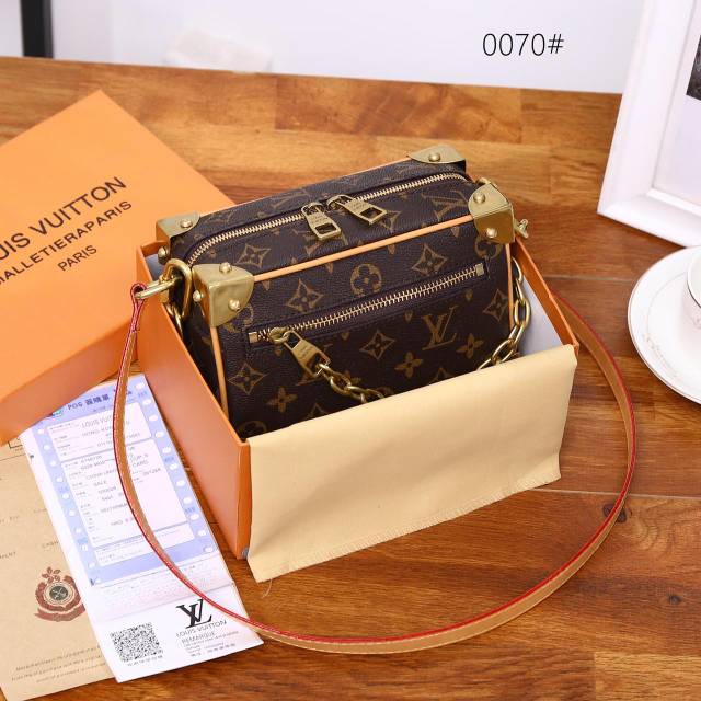 Louis Vuitton Phone Box Monogram Legacy Brown, Fesyen Wanita, Tas