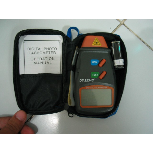 Jual Digital Laser Tachometer RPM meter no-recording ukur kecepatan ...