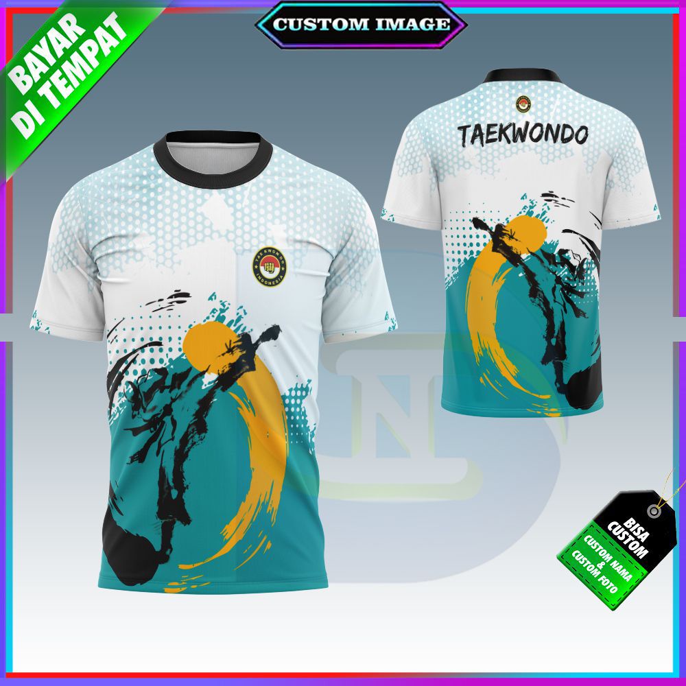 Jual Kaos Jersey Baju Pria Pencak Silat Taekwondo Karate Custom 02 ...