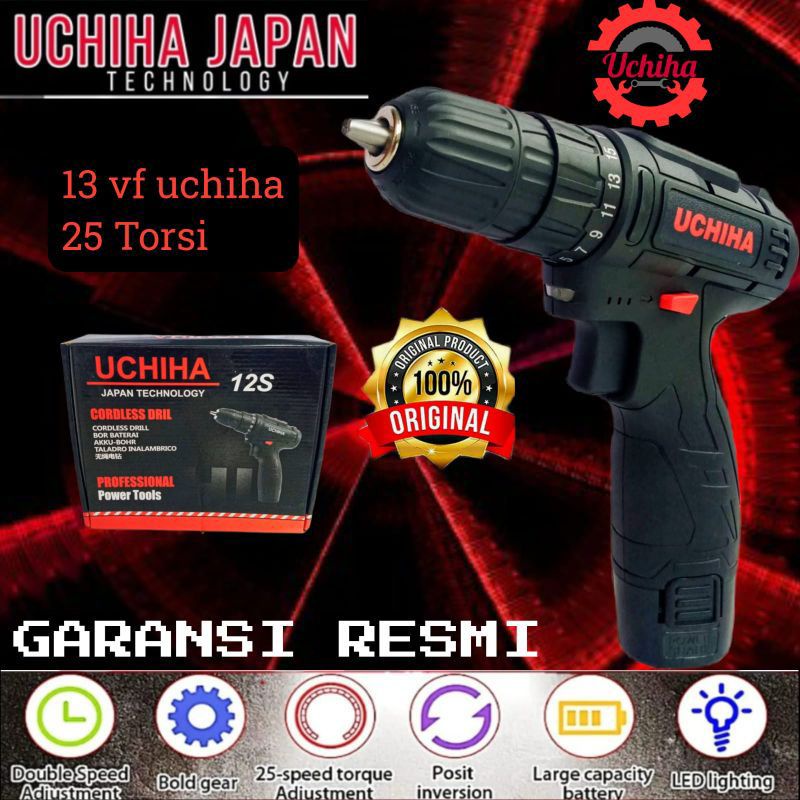 Jual Promo Mesin Bor Baterai Cordless Vf Uchiha Kardus Baterai