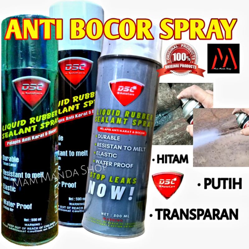 Jual Anti Bocor Semprot Waterproof / DSC Liquid Rubber Sealant Spray ...