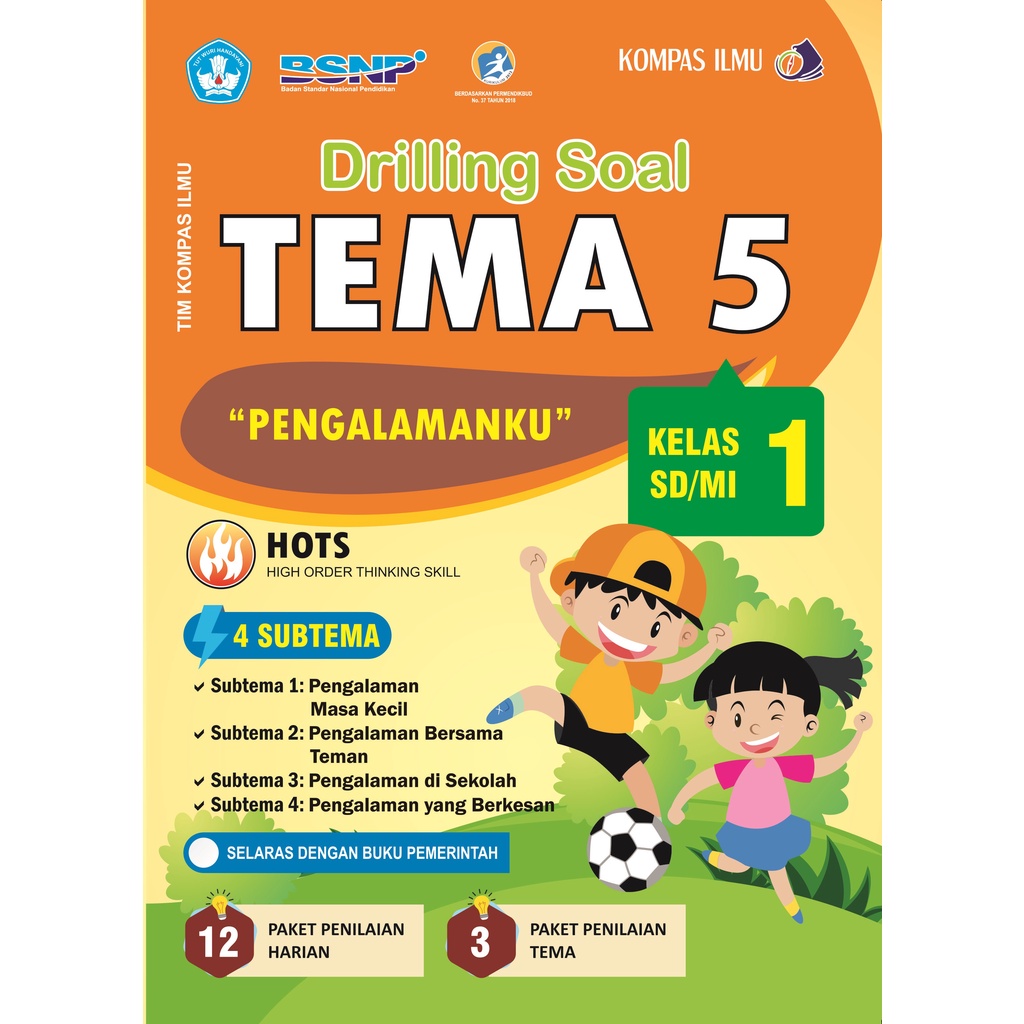 Jual Buku Ulangan SD Drilling Soal Tematik Kelas 1 SD / MI Tema 1 2 3 4 ...