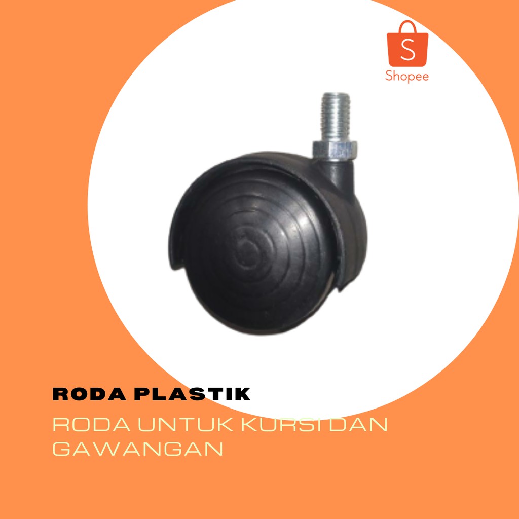 Jual RODA PLASTIK / RODA KURSI KANTOR/ RODA GAWANGAN | Shopee Indonesia