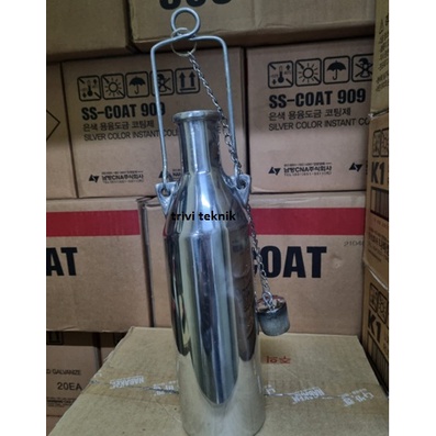 Jual sampling sample can weighted beaker sus,botol sampel minyak ...