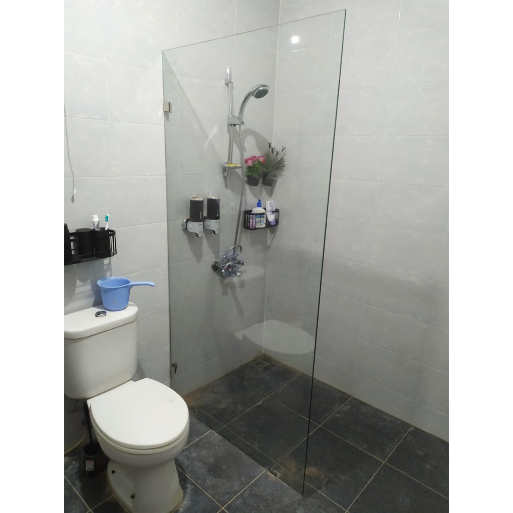 Jual Kaca Kamar mandi 10mm Tempered ( Harga Per Meter ) | Shopee Indonesia