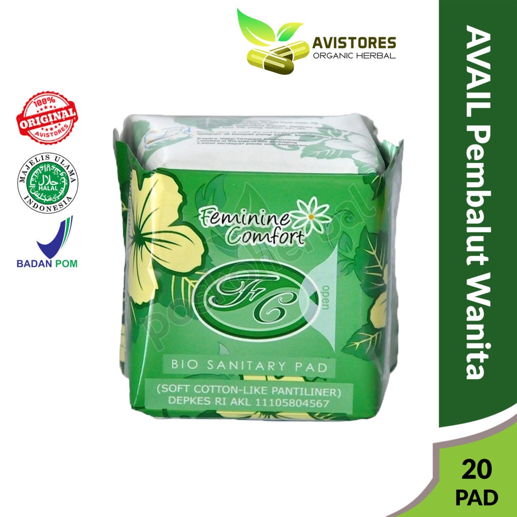 Jual Avail Pantiliner Pantyliner Hijau Pembalut Wanita Herbal Feminine ...
