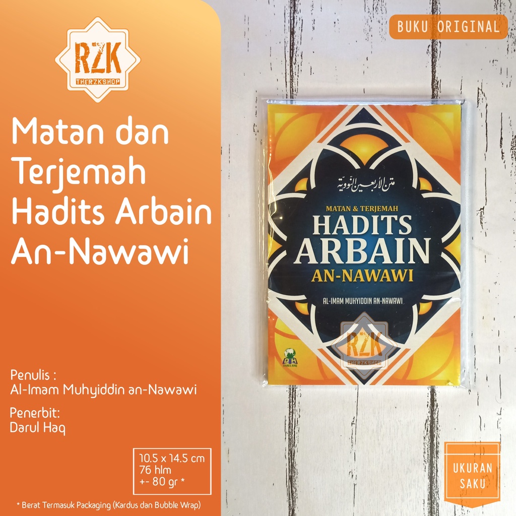 Jual Buku Matan Dan Terjemah Hadits Arbain An Nawawi | Shopee Indonesia