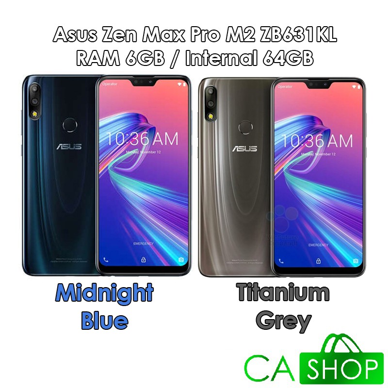 ASUS - ZenFone Max Pro M2 2台 新品未開封 ブルー・チタニウム Amazon | ASUS (エイスース) ZenFone Max Pro (M2) ZB631KL