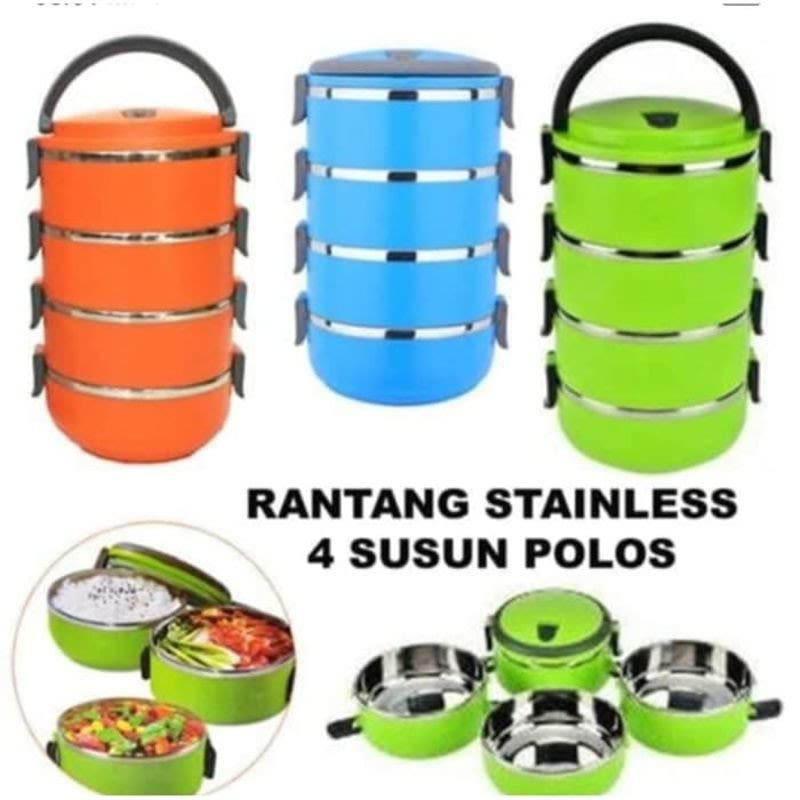 Jual RANTANG SUSUN POLOS /RANTANG SUSUN SIMPEL/ TEMPAT MAKAN | Shopee ...