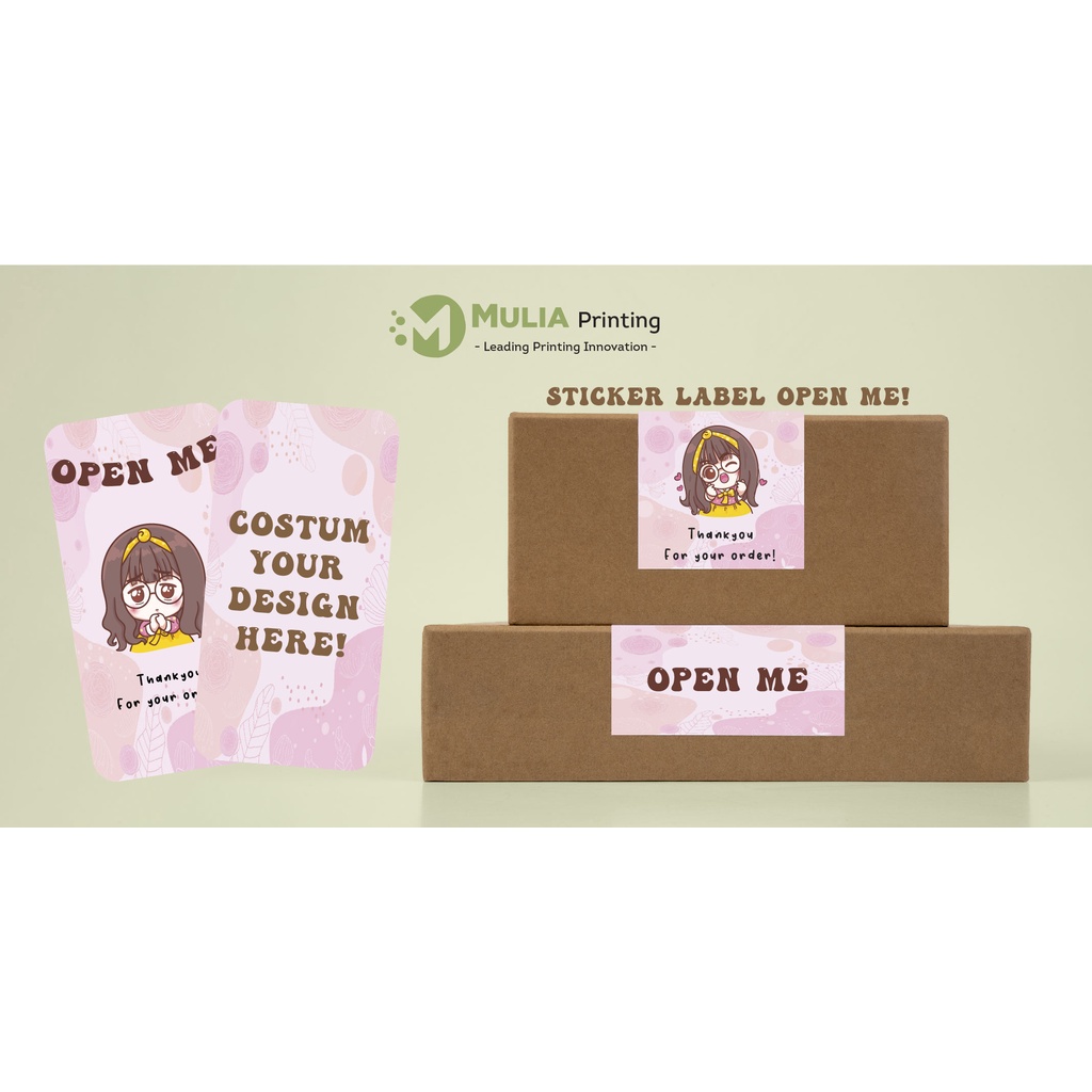 Jual Stiker Segel Box Packaging Custom Label Box Packaging - MULIA ...