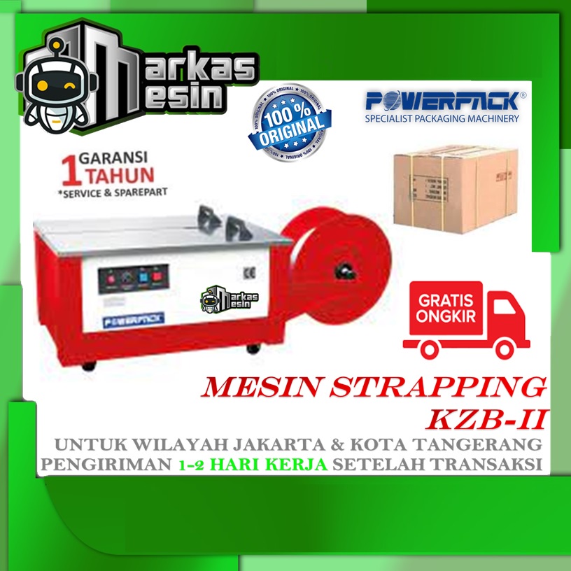 Jual Mesin Pengikat Tali POWERPACK KZB-II Semi Automatic Strapping ...