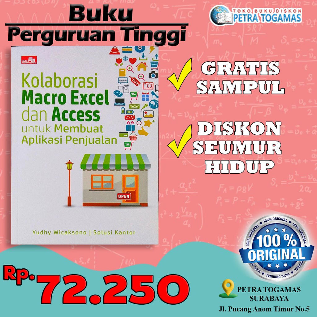 Jual KOLABORASI MACRO EXCEL DAN ACCESS UNTUK MEMBUAT APLIKASI PENJUALAN ...