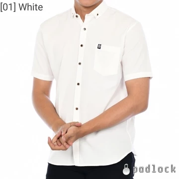 NUMAKENA Kemeja Pria Lengan Pendek Motif Polos
