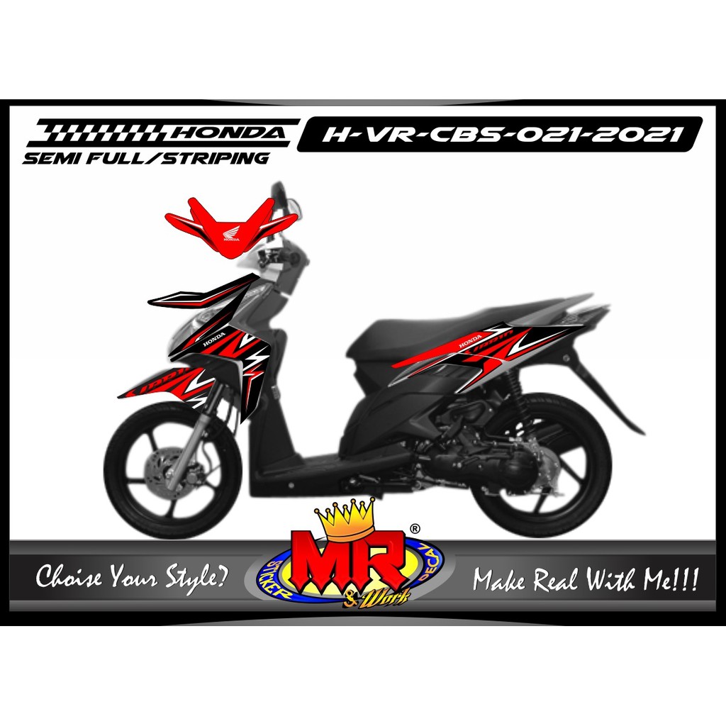 Jual Stiker Terlengkap Motor Honda Vario Cbs Spesial Grafis Decal Modif